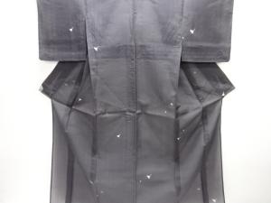 アンティーク　紗紬銀杏模様織り出し着物